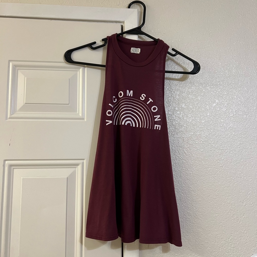 Volcom - Maroon Tank Top - Size XS